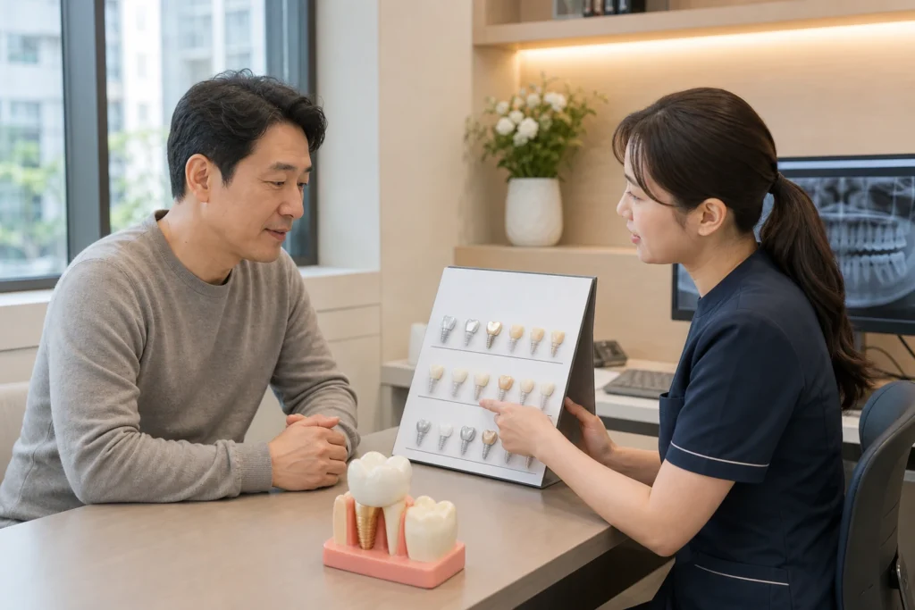 어금니 크라운 가격 관련 치과 보철 이미지